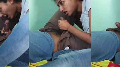 Watchman modda cheekuthunna sales girl blowjob porn video